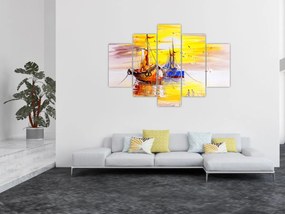 Tablou - Pictură barcă (150x105 cm)