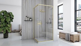 Cabina de dus Rea City 80x80 cm Gold Brush