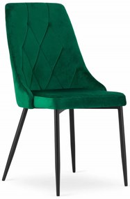 Scaun de sufragerie din catifea verde IMOLA