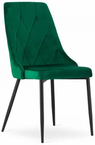 Scaun de sufragerie din catifea verde IMOLA