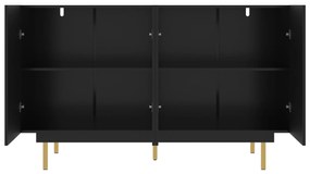 Dulap minimalist pentru sufragerie, Negru | Aosom Romania