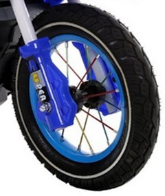 Motocicleta Electrica cu Acumulator Pentru Copii NOVOKIDS™ Super Moto Rider, 3-7 ani, max 30 kg, Cu Roti din cauciuc , Faruri , MP3 , Trotineta