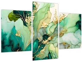 Tablou - Abstractizare verde (90x60 cm)