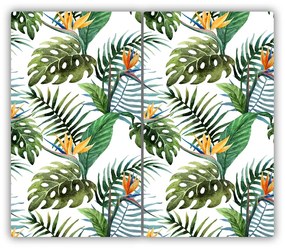 Tocator din sticla Flori tropicale