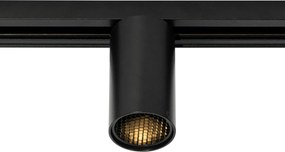 Spotlight modern negru pentru sistem de șină monofazat GU10 50mm - Iconic Ruby Honey