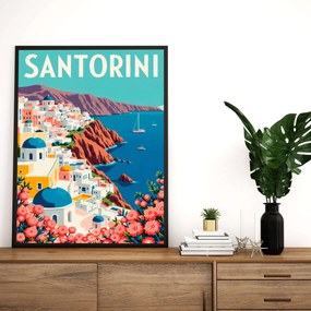 Pictură decorativă înrămată în MDF, Wallity, Culoare: Multicolor