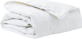 vidaXL Pilotă Alb 155 x 200 cm Pene