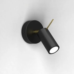 Spot de perete PRESTON 1xGU10/40W/230V negru/auriu