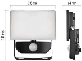 Proiector LED cu senzor TAMBO LED/10W/230V 4000K IP54