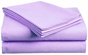 Cearsaf de bumbac mov deschis 140x240 cm
