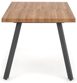 Masa de bucaterie Berlin 160 cm, miere de nuc / negru