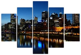 Tablou cu noaptea în Melbourne (150x105 cm)
