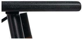 Masă consolă neagră din metal 38x120 cm Oslo – Ixia