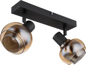 Globo 54309-2B - Spot orientabil TOKKI, 2xE14/40W/230V, negru