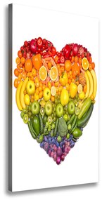 Tablou pe pânză Inima de fructe