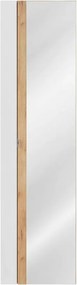 Dulap coloana suspendat 45 cm cu 1 usa Comad Capri stejar auriu stejar Craft si alb lucios