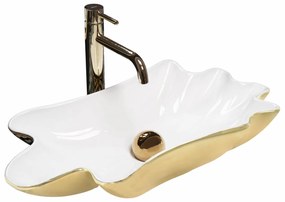 Lavoar Sea alb/auriu L62 cm