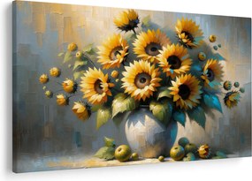 Tablou – Vază cu floarea-soarelui (90x60 cm)