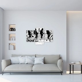 Tablou - Munca în echipă, ciclism (90x60 cm)