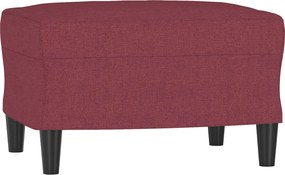 vidaXL Taburet, roșu vin, 60x50x41 cm, material textil