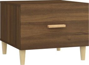 vidaXL Măsuță de cafea, stejar maro, 50x50x40 cm, lemn compozit