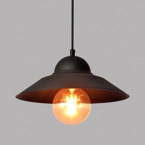 Lustră pe cablu SORAPIS 1xE27/15W/230V negru