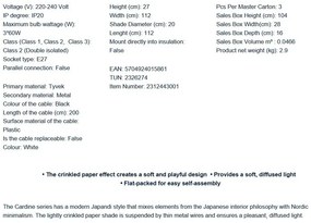 Lustra cu 3 pendule stil modern Japandi Cardine