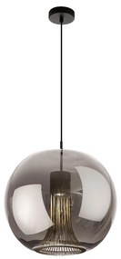 Lustra, Pendul design modern KRISS negru/ crom