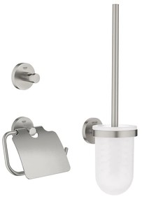 Set accesorii Grohe Essentials City 3 in 1 crom periat Supersteel