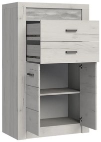 Comodă Nadenas N6 (Stejar craft Alb) . 1103657