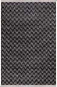 Covor 23033A, 60x100 cm, forma dreptunghiulara, bumbac, negru