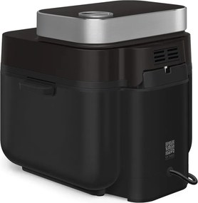 Friteuza cu aer cald Smeg Collezione AFC01BLMAU, 1450 W, 7,3 l, 40-200°C, 7 programe, Мod dublu, Цomandă tactilа, Timer, LED, negru