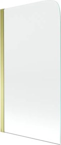 Mexen Felix paravan de baie cu 1 canat 70 x 140 cm, transparent, auriu - 890-070-001-50-00