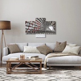 Tablou cu construcție din fier (90x60 cm)
