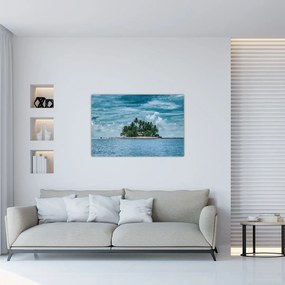 Tablou insula în mare (90x60 cm)
