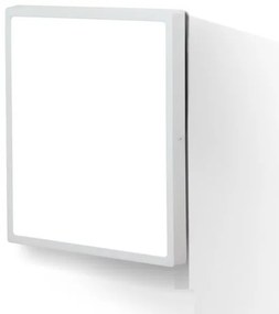 Plafoniera LED moderna design slim Lero 40x40cm alba