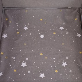 Patut pliant transformabil in tarc copii NOVOKIDS™ Onceuponatime NEST, 62X125 cm, 2 Niveluri, Jucarie Carusel muzical, Fermoar acces lateral, Roz cu