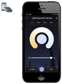 Bec LED inteligent E27 reglabil G95 11W 900lm 2200-4000K RGB