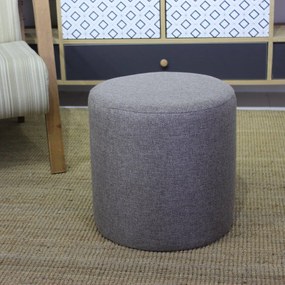 Silindir Taburet Pouf Brown