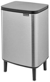 Cos pentru gunoi Brabantia Bo Small Hi 1006650, 12 L, Deschidere lina si silentioasa, Inox