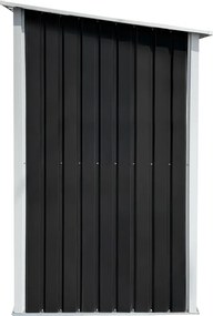 Magazie pentru lemn, antracit/alb, 302x121,5x191 cm, DARYL TIP 3