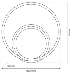 Aplică LED LUCERO LED/13W/230V crom lucios