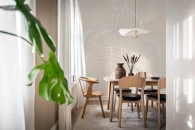 Fototapet, Plantain Lilies, Warm Beige, Rebel Walls
