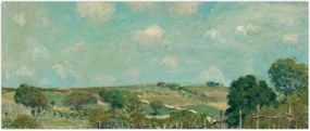 Tablou - Alfred Sisley,  Meadow, reproducere (120x50 cm)
