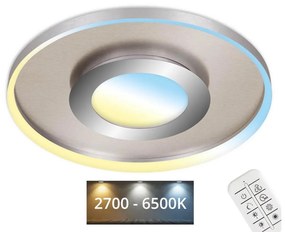 Plafonieră LED dimabilă Briloner 3640-012 FRAME LED/25W/230V 2700-6500K + telecomandă