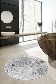 Covoraș de baie gri ø 100 cm Evidence – Foutastic