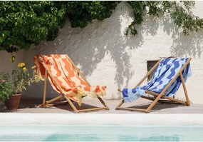 Prosop de plajă albastru din bumbac 100x160 cm Nugo – noo.ma