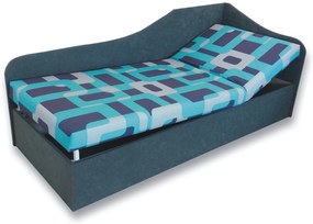 Pat de o persoană (canapea) 90 cm Abigail (Gusto 4A + gri 81) (D). 793059