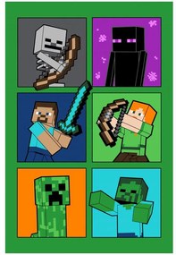 Minecraft Fight Badges pătura super moale polară 100*150cm