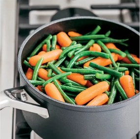 Set oale si tigaie Ninja Zerostick Premium C35005DE, 9 piese, Tehnologie antiaderenta, Pana la 260°C, Inductie, Negru